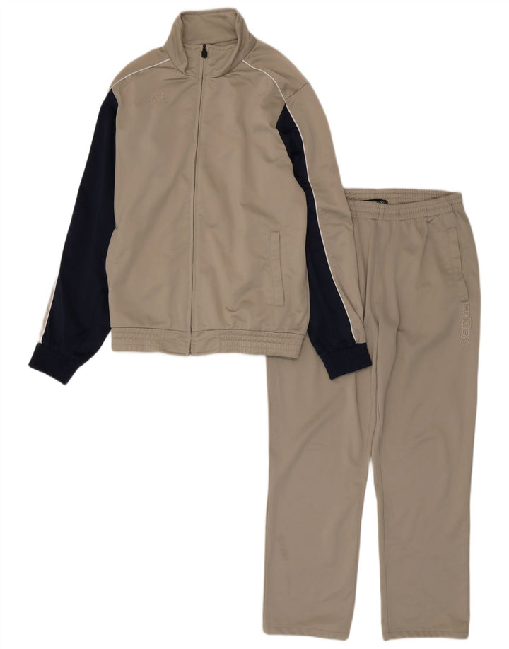 Tuta intera da uomo Kappa in poliestere color block beige medio