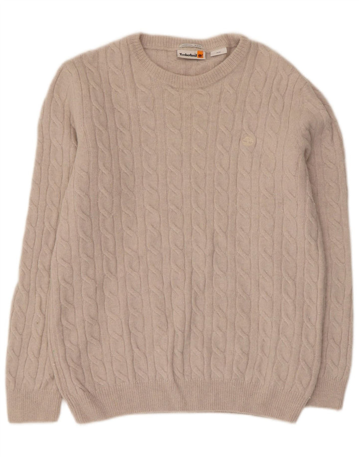 TIMBERLAND Maglione girocollo da uomo in lana beige medio