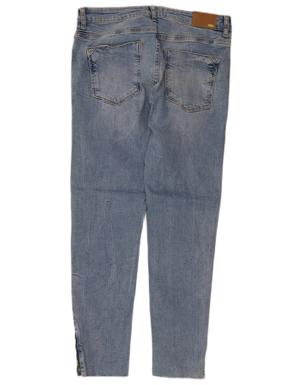 Jeans slim da donna Zara EU 40 medi W30 L26 Blu