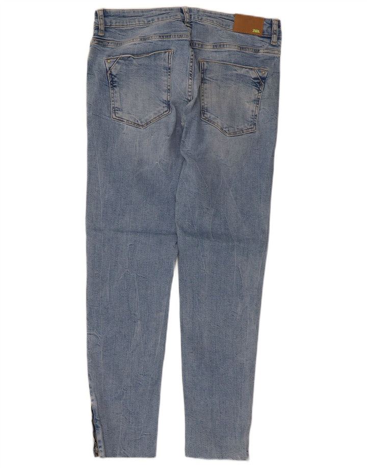 Jeans slim da donna Zara EU 40 medi W30 L26 Blu