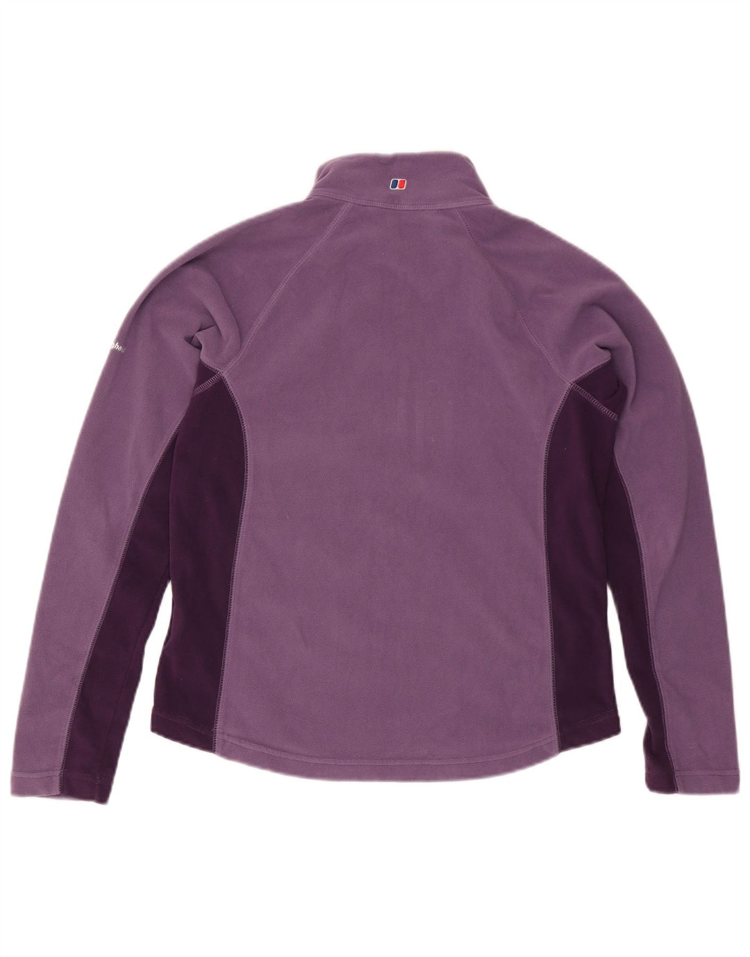 Maglione in pile da donna con collo e zip BERGHAUS UK 14 Large Purple Colourblock