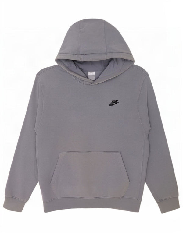 Felpa con cappuccio da uomo Nike in cotone blu medio