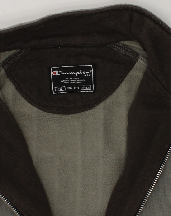 CHAMPION Boys Tracksuit Top Jacket 11-12 Years Grey Cotton | Vintage Champion | Thrift | Second-Hand Champion | Used Clothing | Messina Hembry 