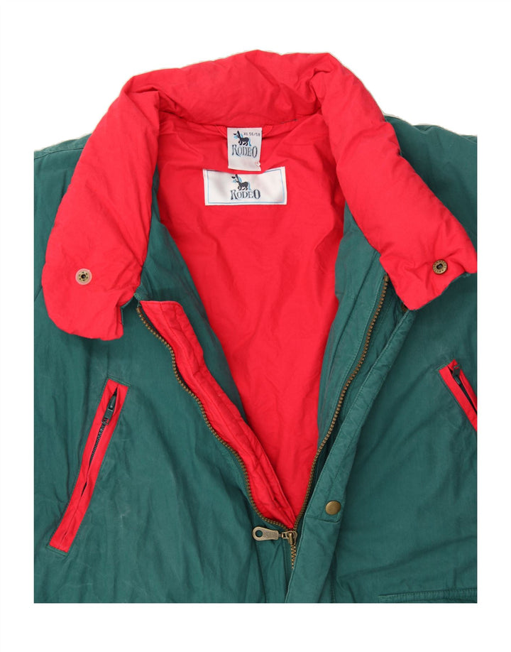 RODEO Mens Windbreaker Jacket IT 56/58 XL Green Cotton Vintage Rodeo and Second-Hand Rodeo from Messina Hembry 