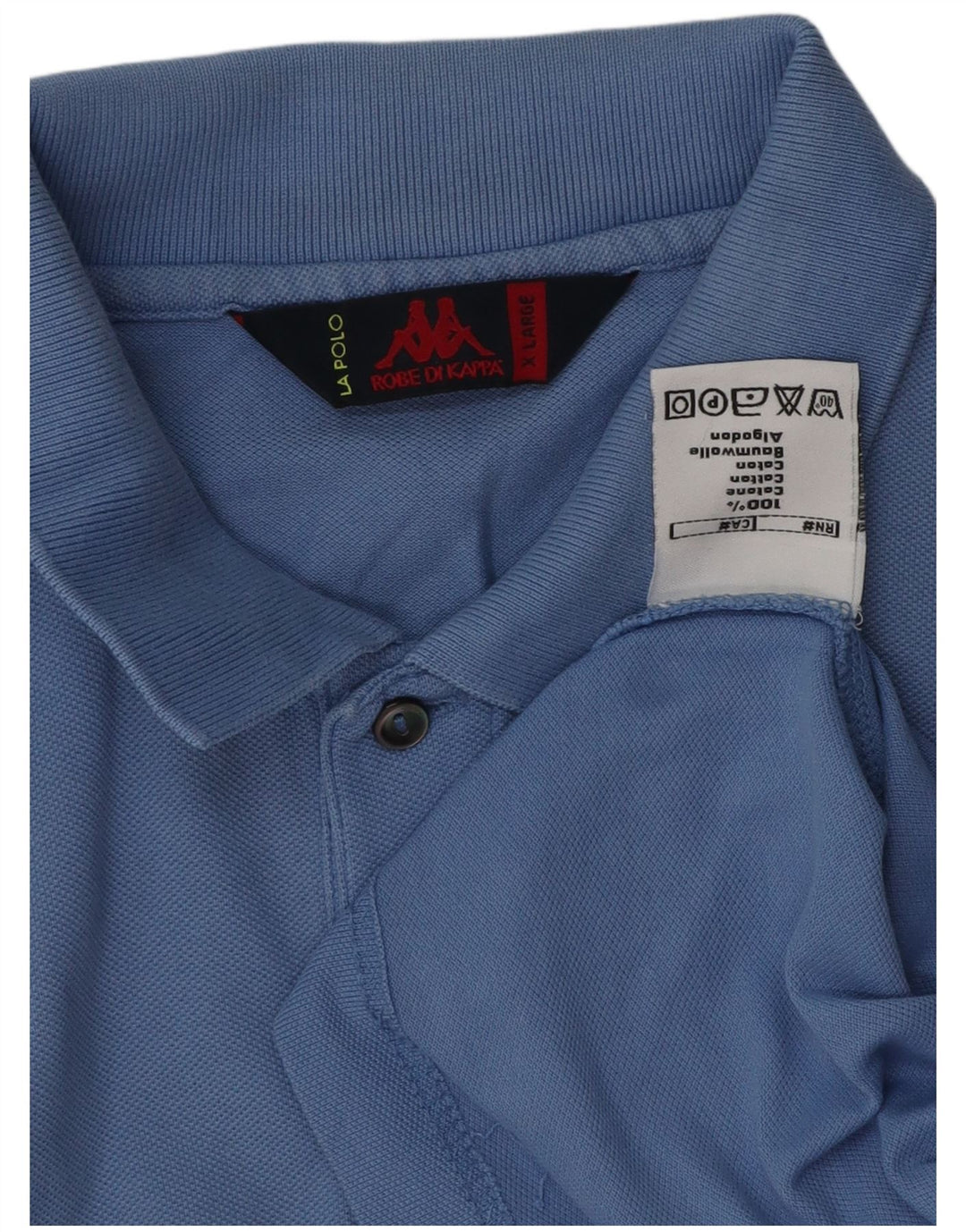 Polo Kappa Uomo XL Cotone Blu