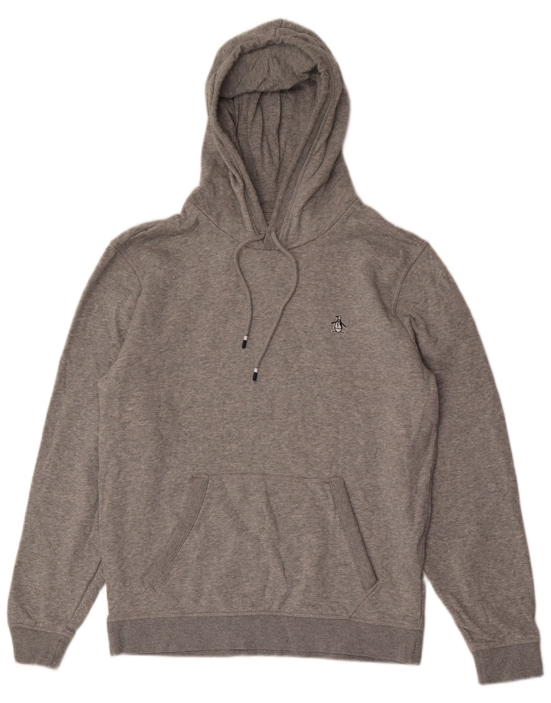 Felpa con cappuccio da uomo Penguin in cotone grigio medio