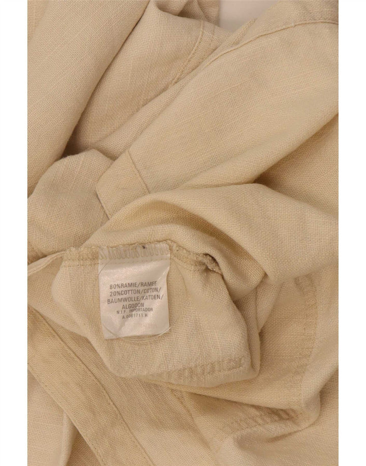 Giacca multiuso oversize da donna Smith & Brooks UK 12 Ramie beige medio