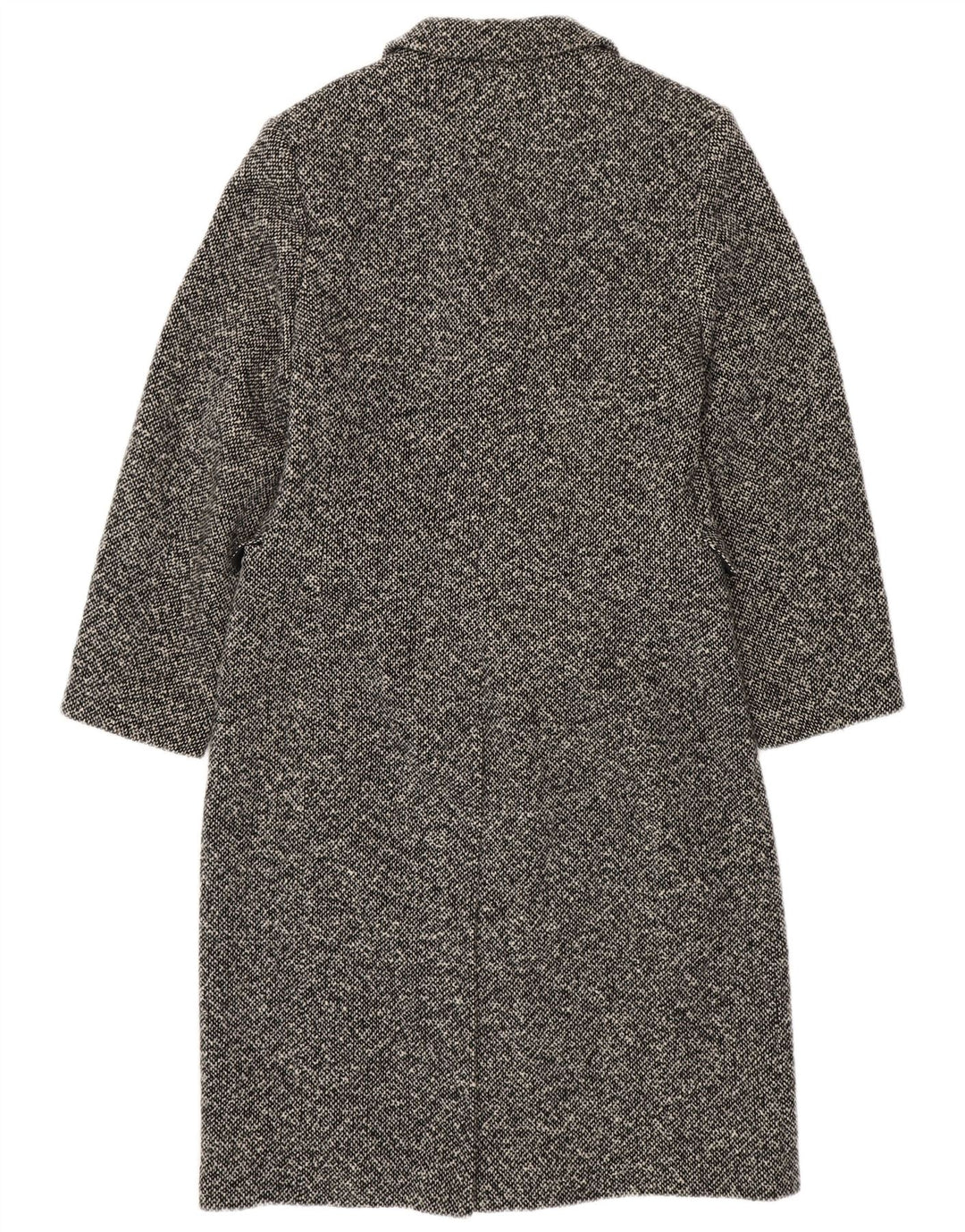 MICHELE BOYARD Soprabito da donna UK 12 Lana chiazzata nera media