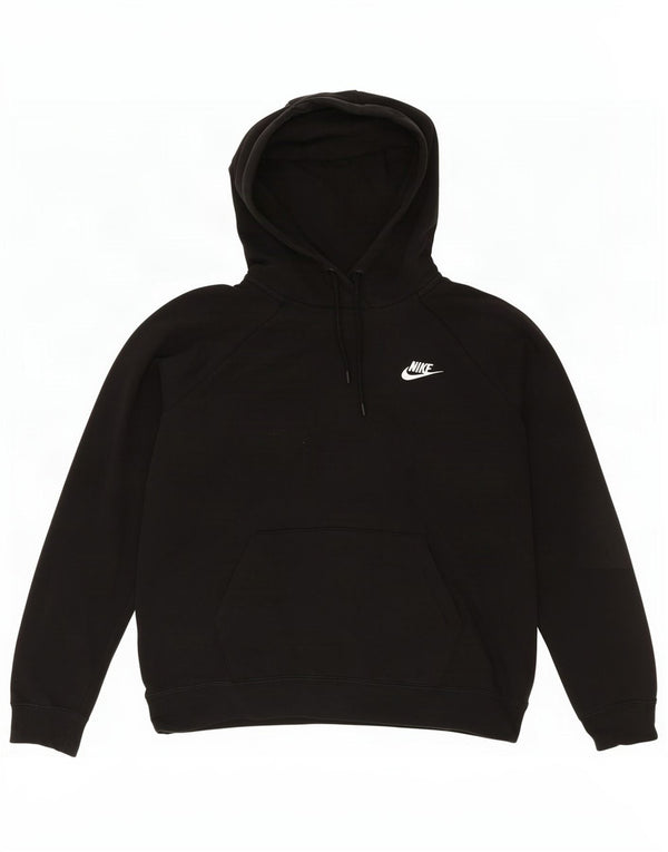 Felpa con cappuccio da uomo Nike, media, nera, cotone, sportiva