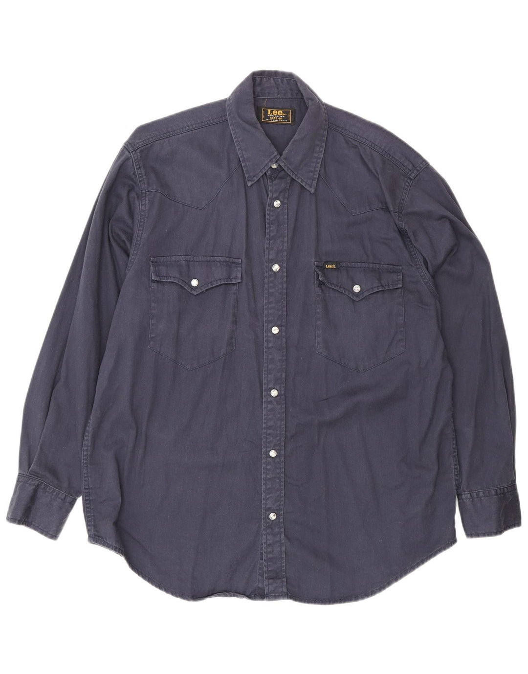 Camicia da uomo Lee in cotone blu navy medio