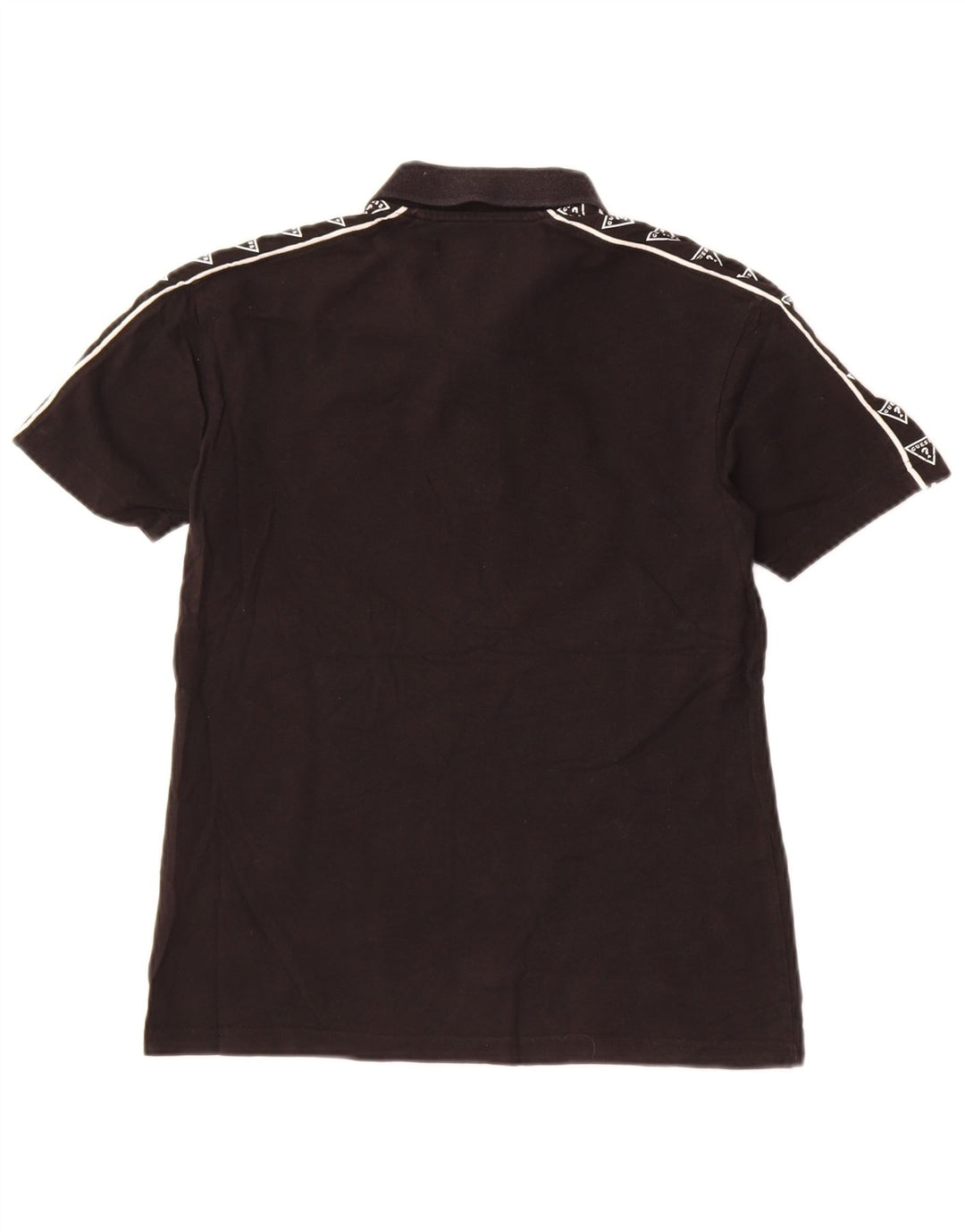 Polo grafica da uomo Guess XS in cotone nero