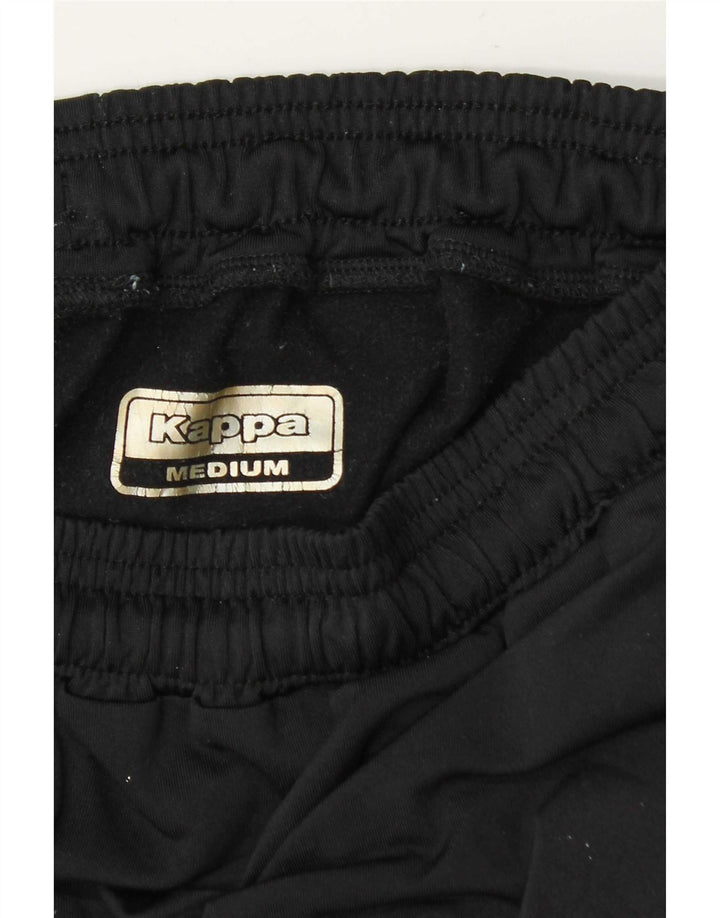 Pantaloni da tuta con grafica Kappa da uomo Joggers medi neri