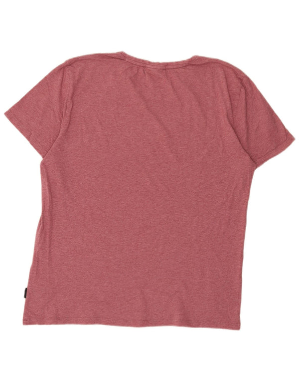 Maglietta da donna Calvin Klein Top UK 16 grande cotone rosa