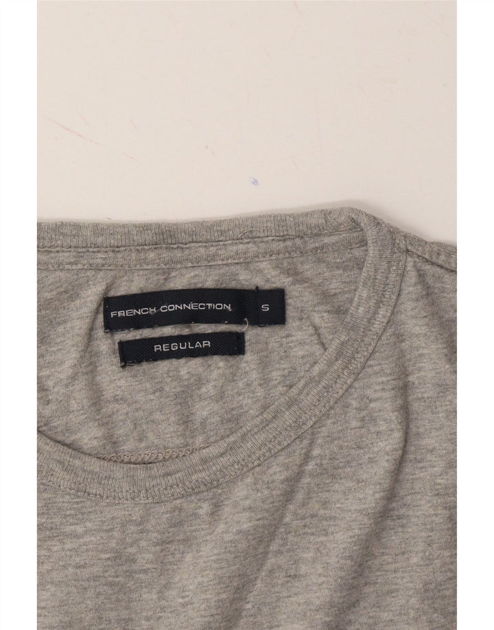 FRENCH CONNECTION Mens Regular Graphic T-Shirt Top Small Grey Cotton Vintage French Connection and Second-Hand French Connection from Messina Hembry 