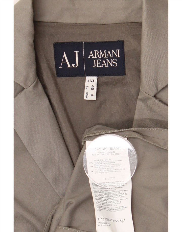 Giacca blazer da donna a 2 bottoni Armani Jeans EU 40 cotone grigio medio