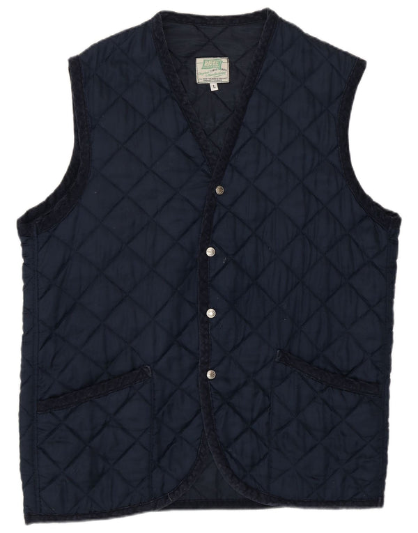 Giacca trapuntata da uomo Rifle UK 40 Large Blu Navy