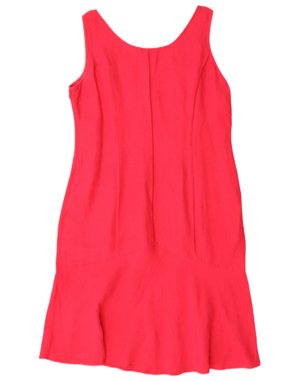 Abito a trapezio da donna senza maniche Marella IT 48 XL Lino rosa