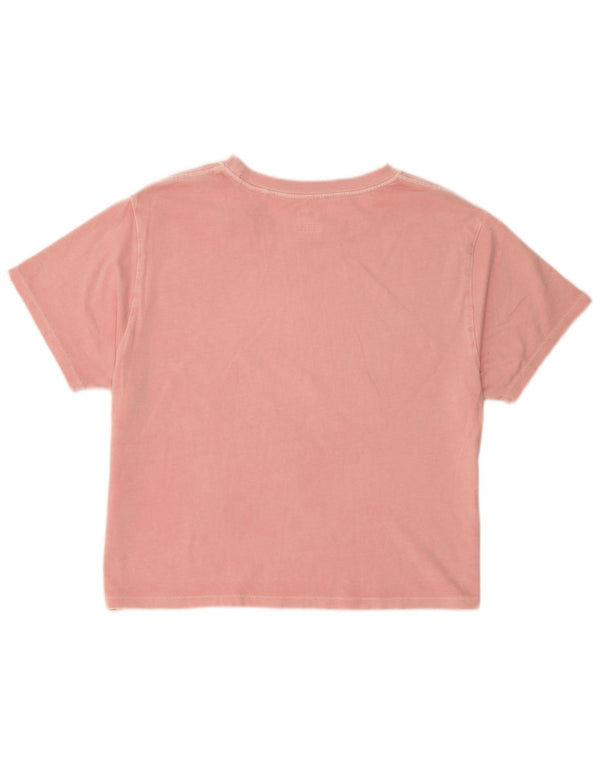Levi's T-shirt grafica oversize da donna Top UK 10 Small Rosa