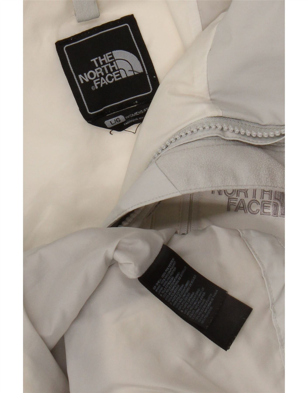 Giacca antipioggia da donna The North Face UK 16 Large Poliestere color block bianco