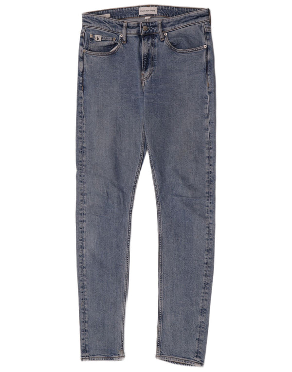 Jeans skinny da uomo Calvin Klein W30 L34 cotone blu