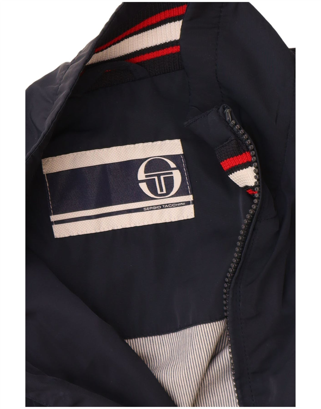 SERGIO TACCHINI Giubbotto Bomber Uomo IT 48 Medio Blu Navy Poliestere