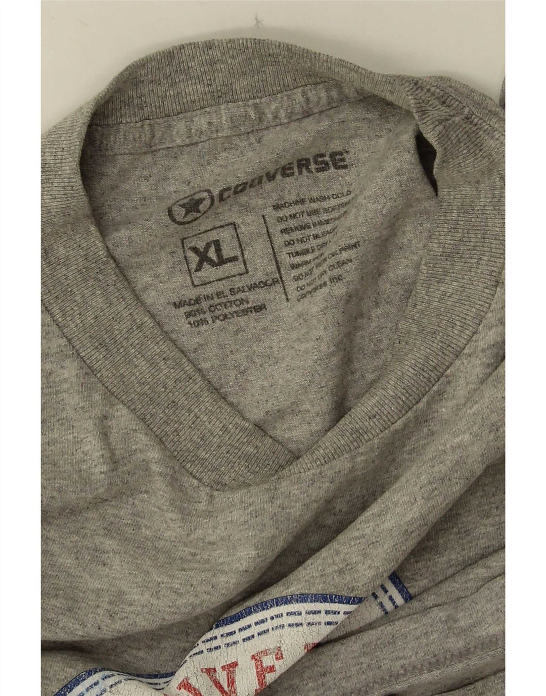 T-shirt grafica Converse da uomo Chuck Taylor Top XL Grigia