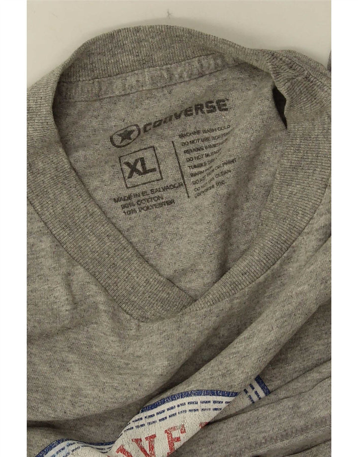 T-shirt grafica Converse da uomo Chuck Taylor Top XL Grigia