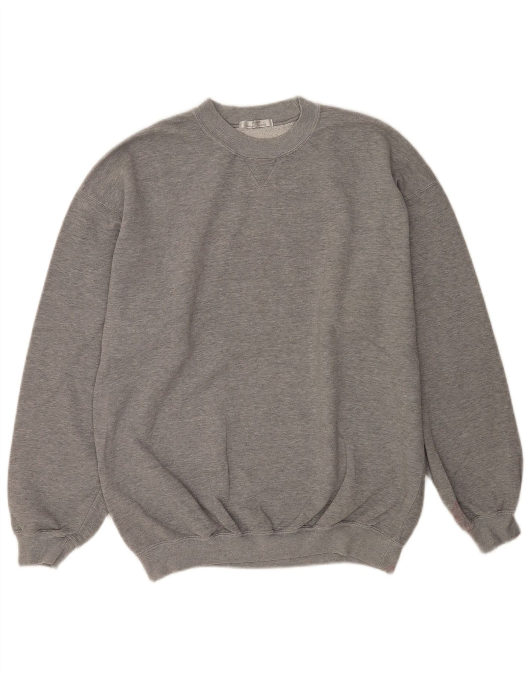 Felpa da uomo Marks & Spencer in cotone grigio medio