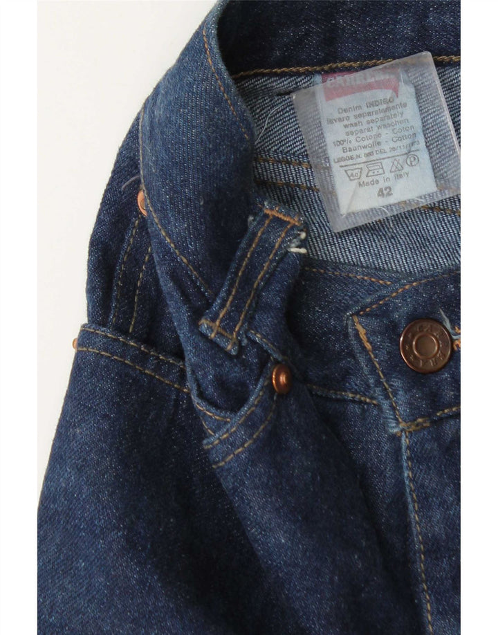Jeans da donna a gamba larga Carrera IT 42 medio W28 L29 cotone blu