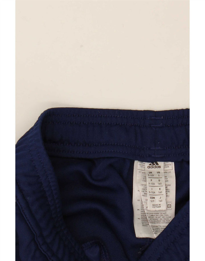 Pantaloni della tuta Adidas Climacool da ragazzo 9-10 anni in poliestere blu navy