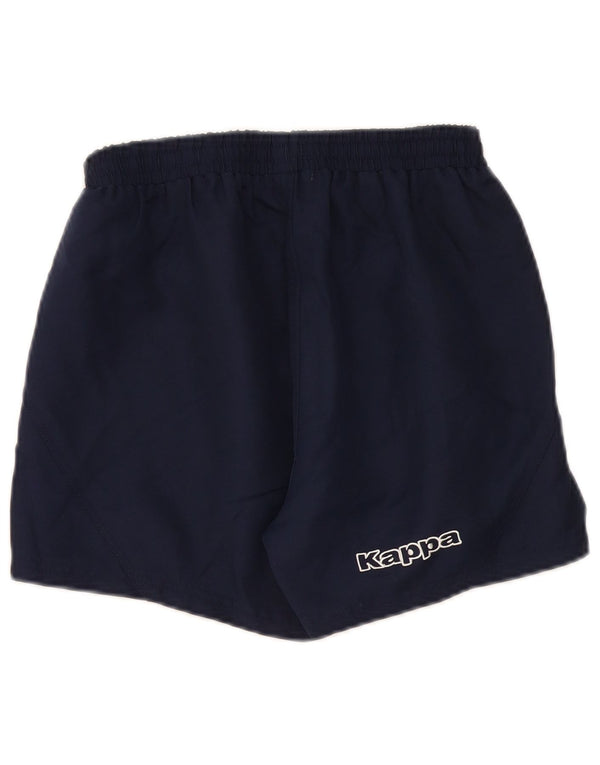 Pantaloncini sportivi grafici da donna Kappa piccoli in poliestere blu navy