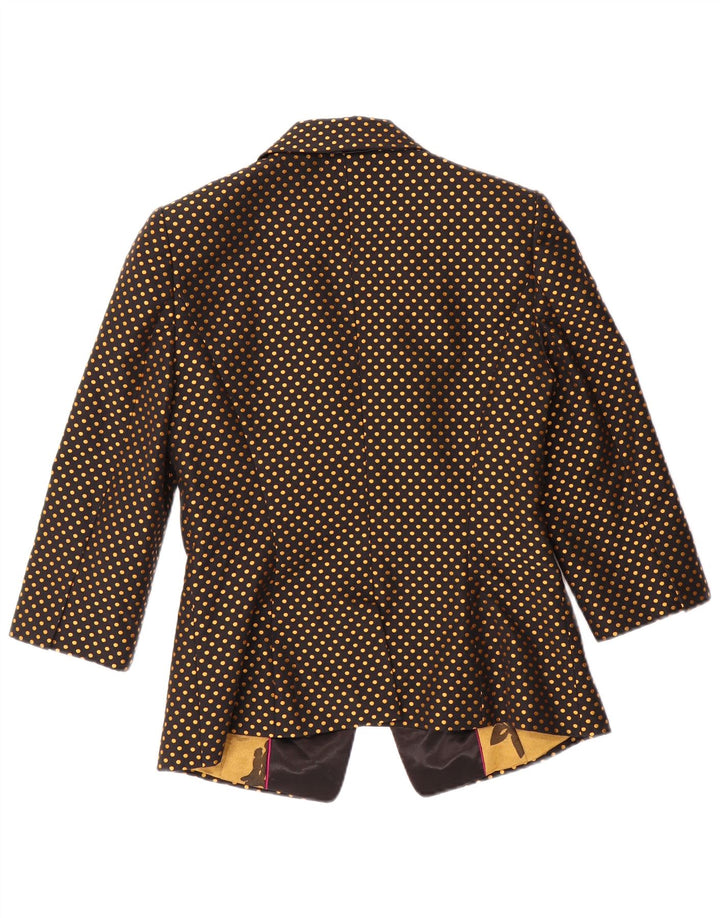 Giacca blazer da donna con maniche a 3/4 TED BAKER taglia 2 piccolo a pois neri