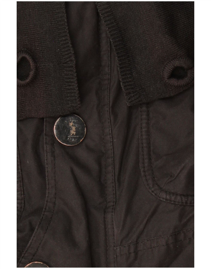 Giacca utilitaria da uomo con cappuccio KHUJO UK 38 poliestere nero medio