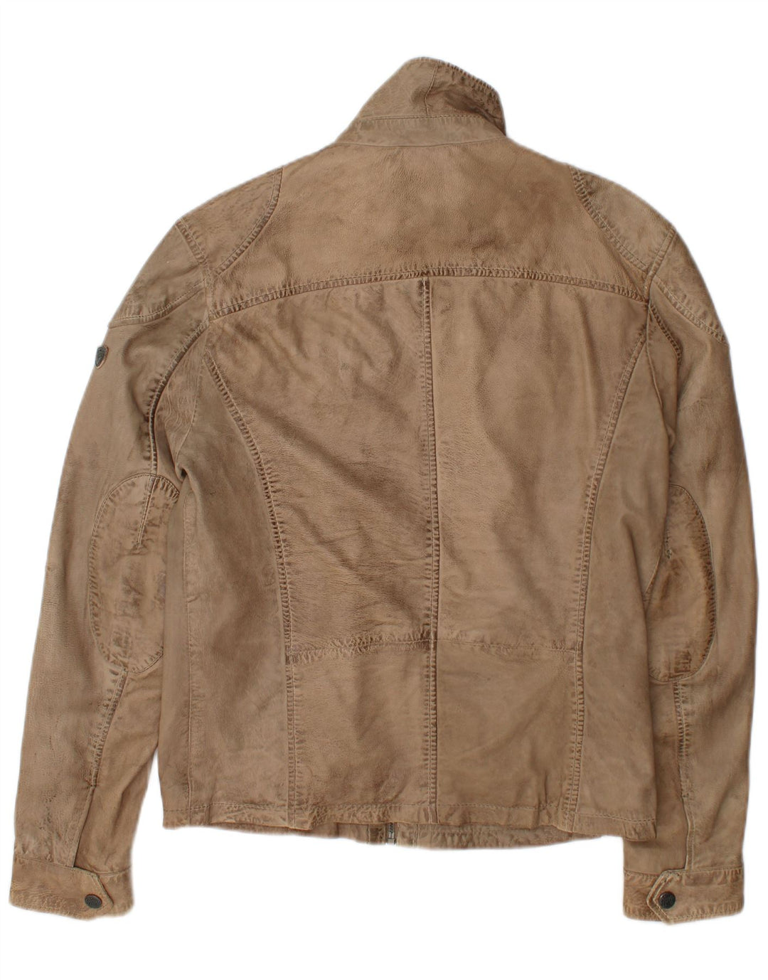 Giacca in pelle da uomo Gipsy UK 36 piccola Beige