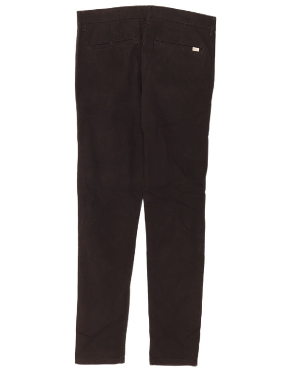 Pantaloni chino slim da uomo Zara EU 40 medio W31 L30 cotone nero