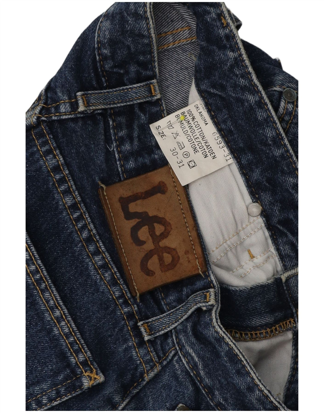 Jeans Lee affusolati Oklahoma da donna W30 L28 cotone blu