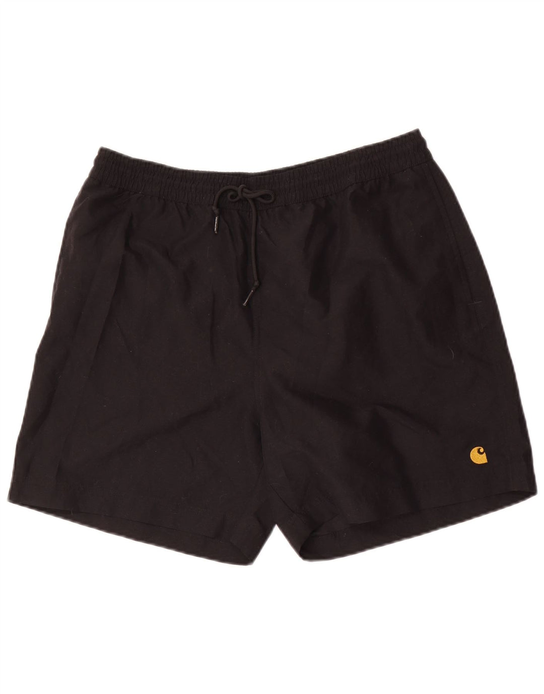 Pantaloncini da bagno da uomo Carhartt grandi in poliestere nero