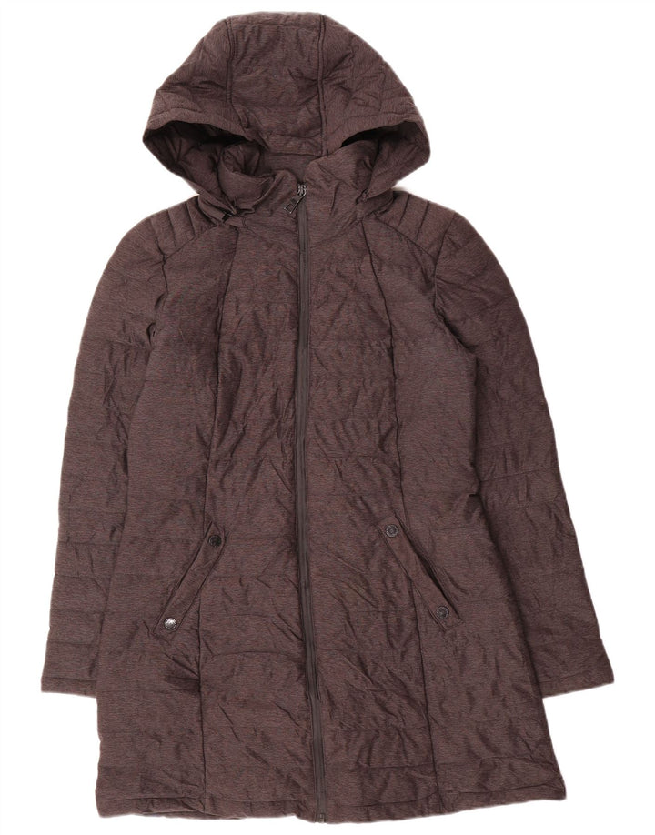 Cappotto imbottito con cappuccio da donna Nautica UK 10 piccolo poliestere grigio