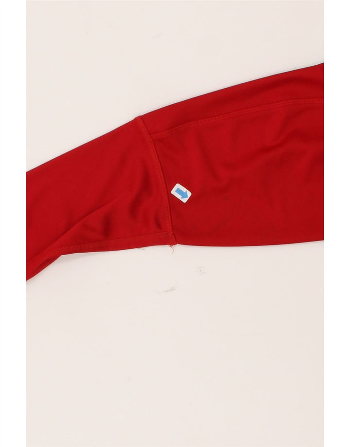 ADIDAS Mens Climalite Top Long Sleeve Small Red Striped Polyester Vintage Adidas and Second-Hand Adidas from Messina Hembry 