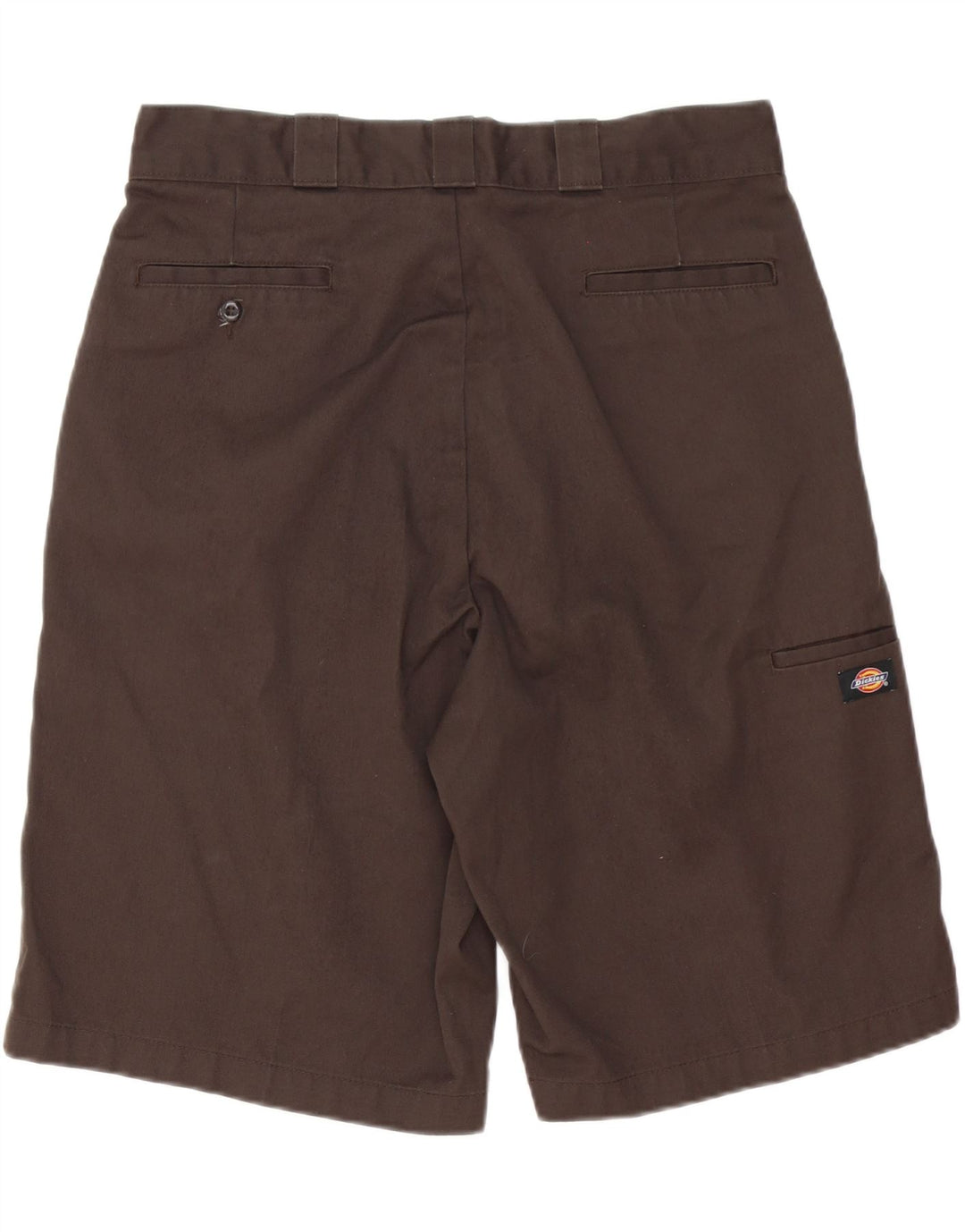 DICKIES Pantaloncini chino larghi da uomo W36 grandi in poliestere marrone