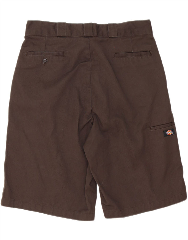 DICKIES Pantaloncini chino larghi da uomo W36 grandi in poliestere marrone