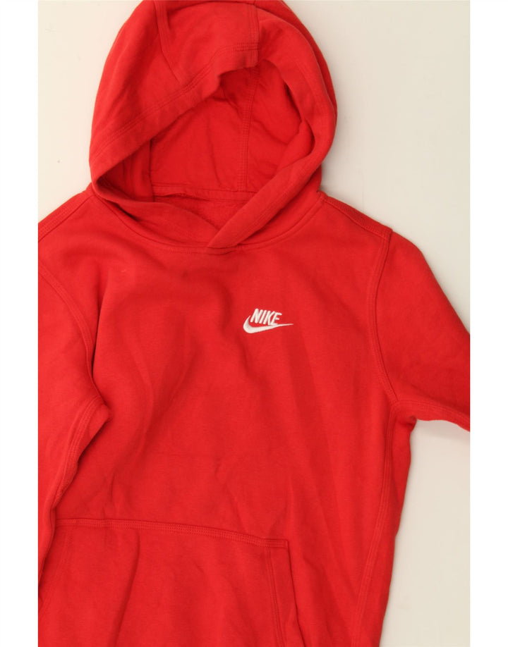 NIKE Womens Hoodie Jumper UK 14 Medium Red Cotton Vintage Nike and Second-Hand Nike from Messina Hembry 