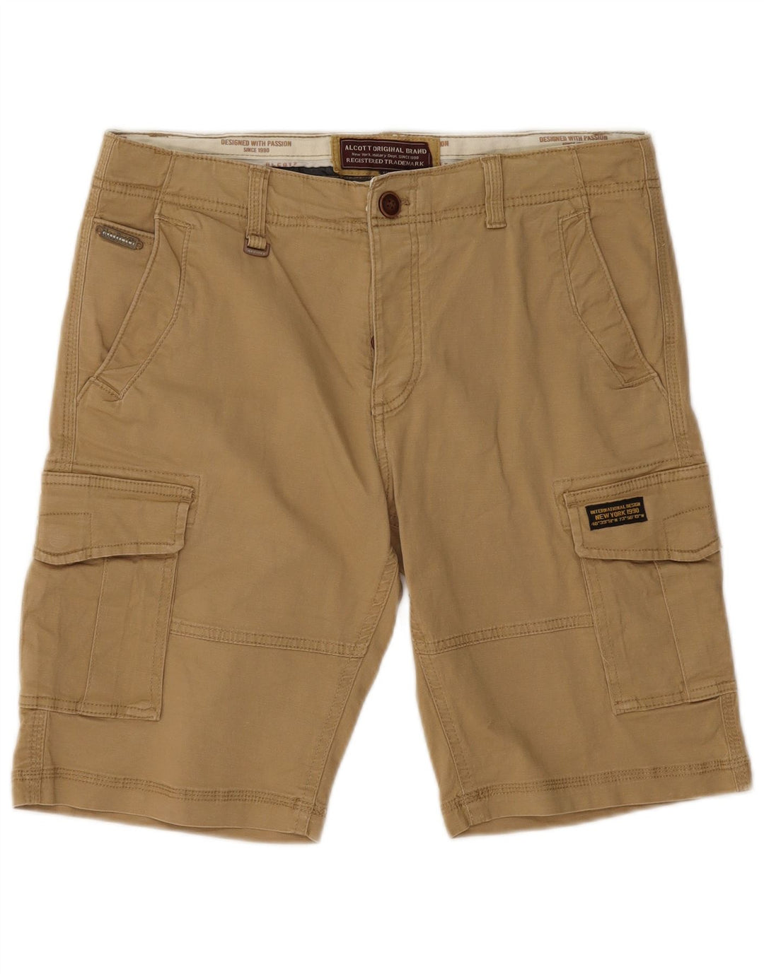 Pantaloncini cargo da uomo Alcott IT 46 Small W34 Cotone beige