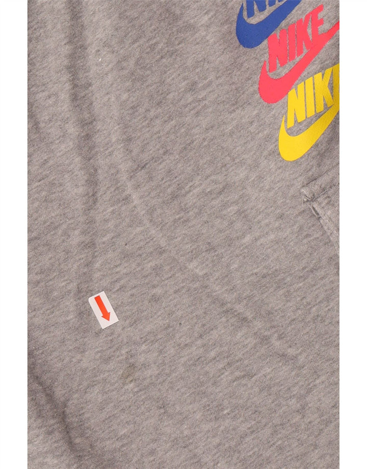 Pantaloncini sportivi Nike da uomo piccoli in cotone grigio