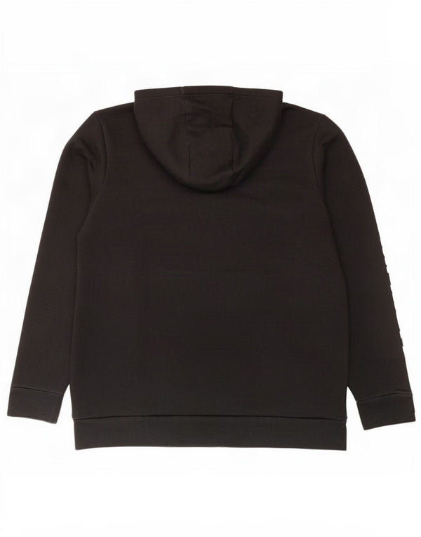 Felpa con cappuccio grafica da uomo Adidas Large in cotone nero
