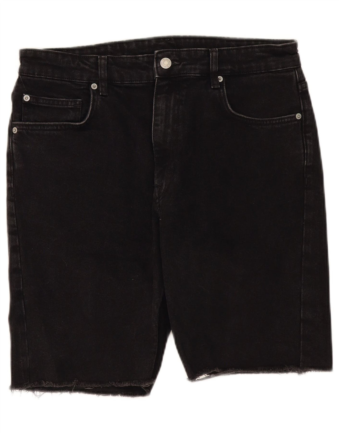 Pantaloncini di jeans da uomo Zara EU 42 Large W32 neri