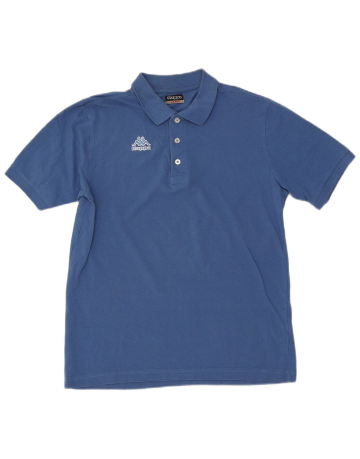 Polo Kappa Uomo Large Blu In Cotone