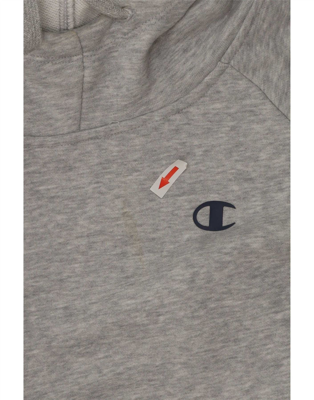 Maglione con cappuccio da uomo Champion, grande cotone chiazzato grigio