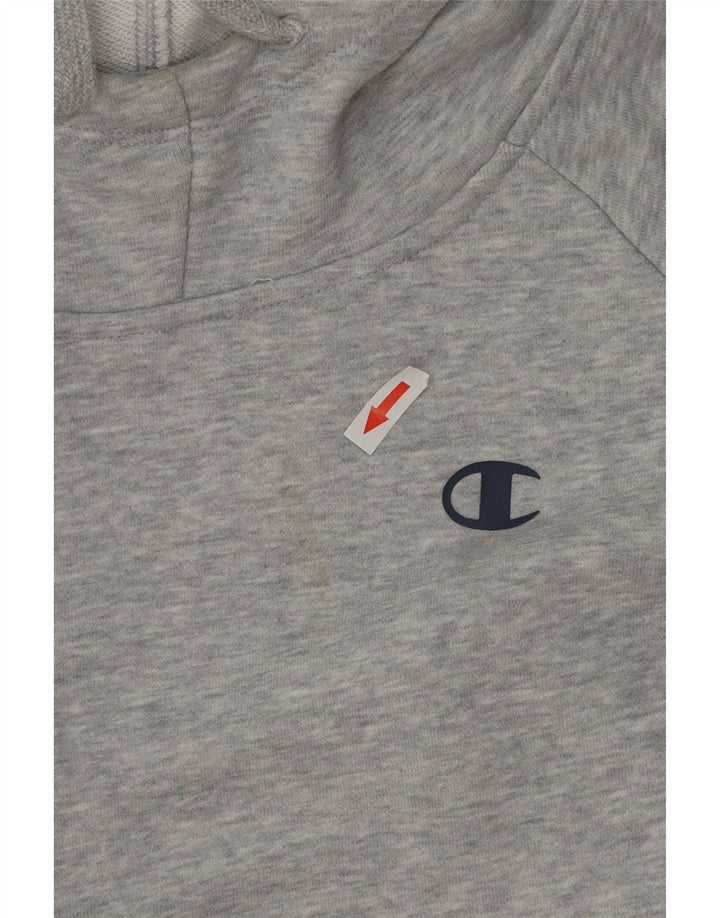 Maglione con cappuccio da uomo Champion, grande cotone chiazzato grigio