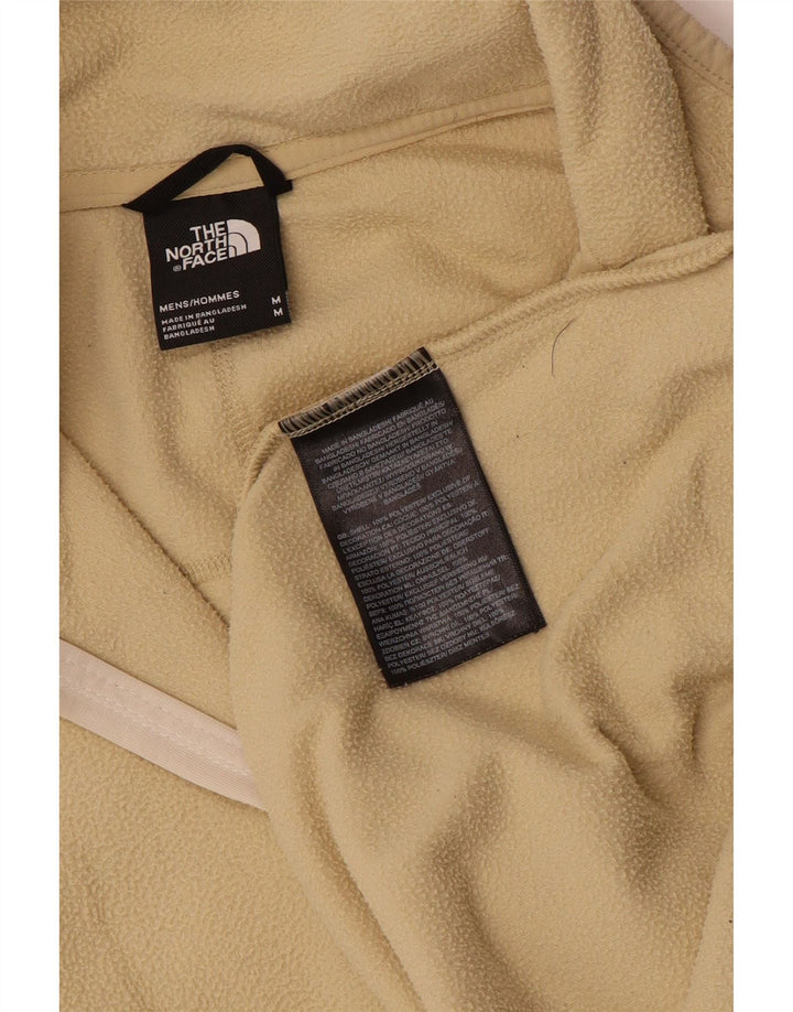 Maglione in pile da uomo con zip e collo The North Face Poliestere beige medio